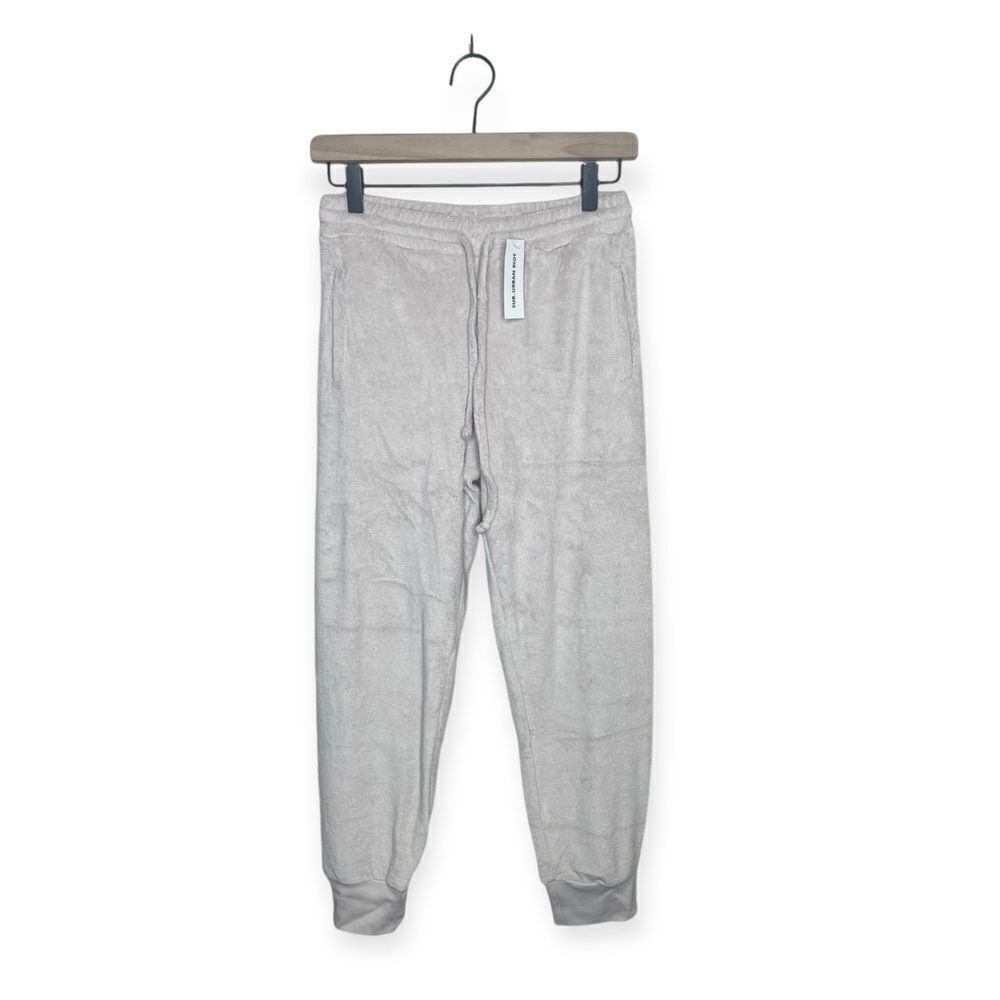 NWT Sub-urban Riot Cream Terry Cloth Sweatpants Size XS
